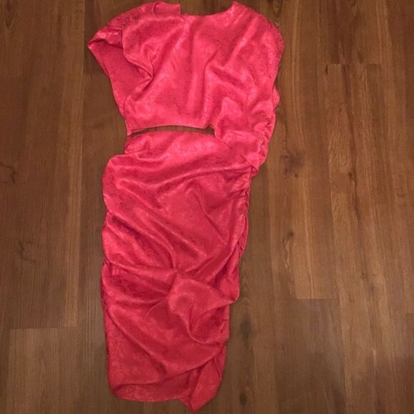 Ronny Kobo Kyle Asymmetric Cutout Ruched Sleeveless - Picture 3 of 8